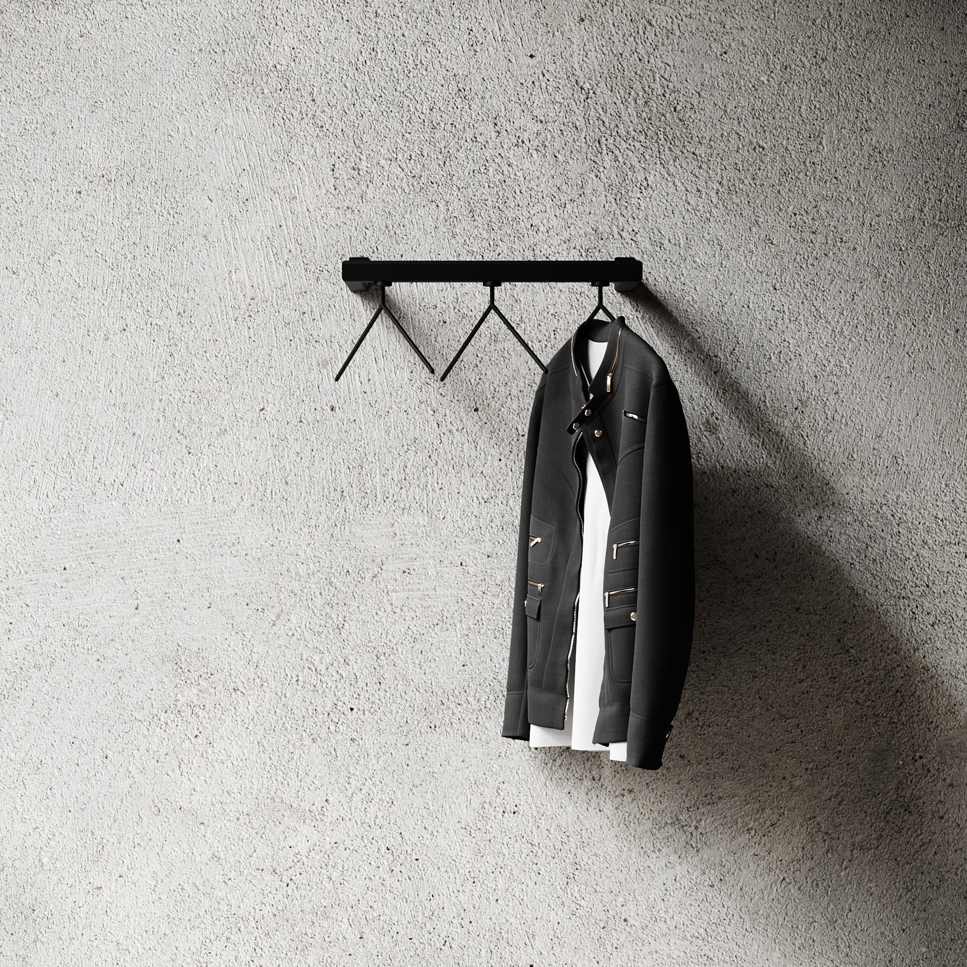 NICHBA Metall-Garderobenstange 50cm