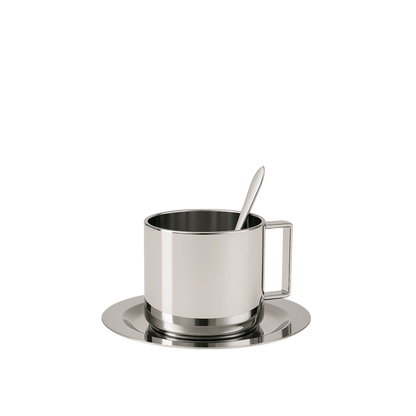 Kaffeeset aus Edelstahl