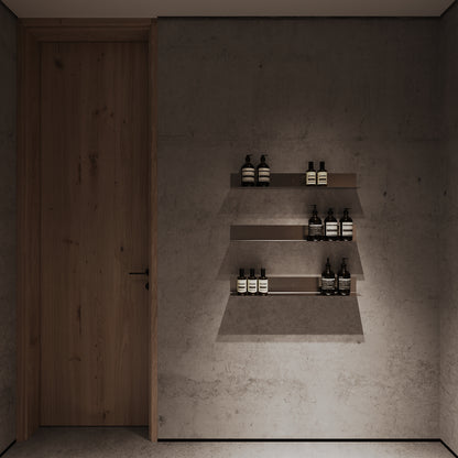 Regal 30 cm – Gebürsteter Edelstahl